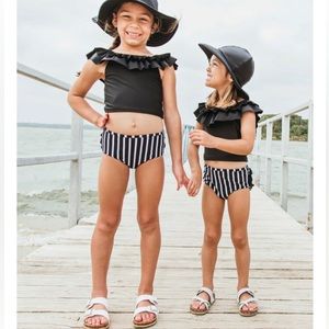 Gently Used RuffleButts Ruffled Tankini 18-24 months